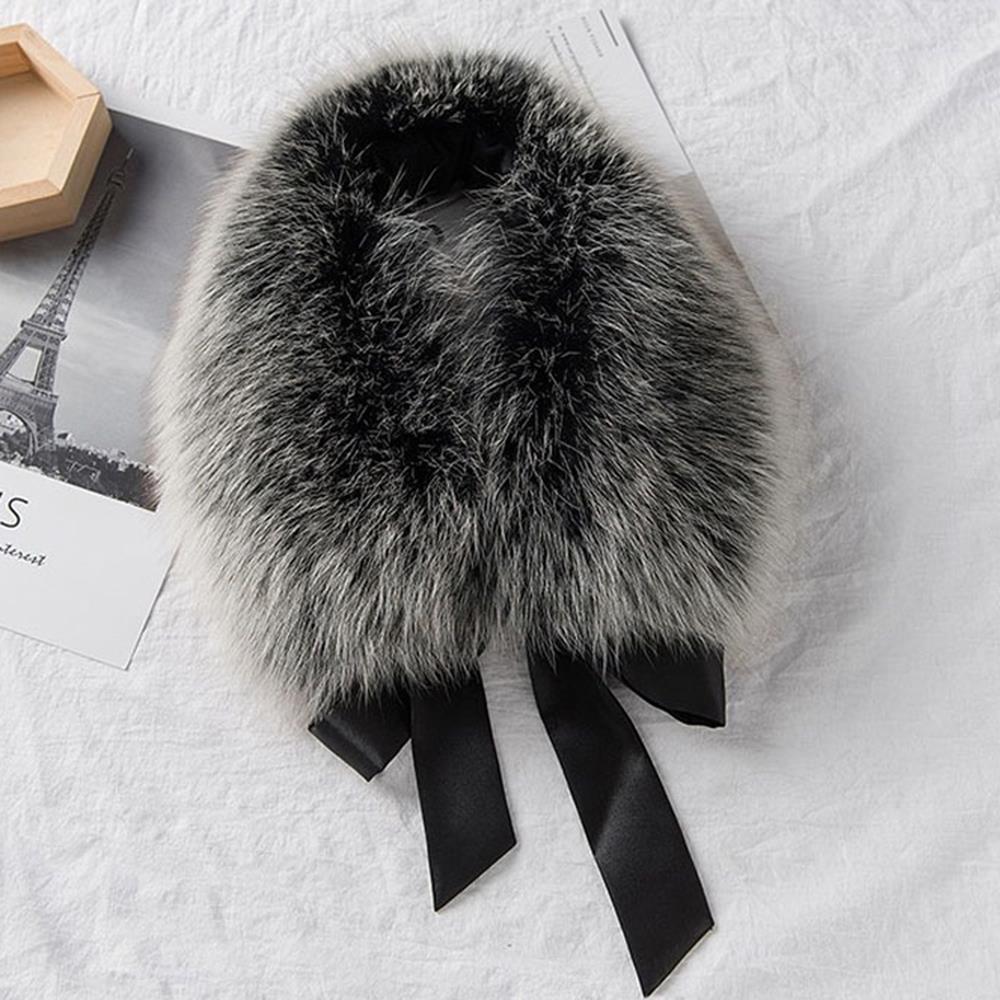 Hiver cou plus chaud col de fourrure de raton laveur fourrure écharpe femmes manteau capuche décor luxe col de fourrure pour manteau mode chaud manteau châle