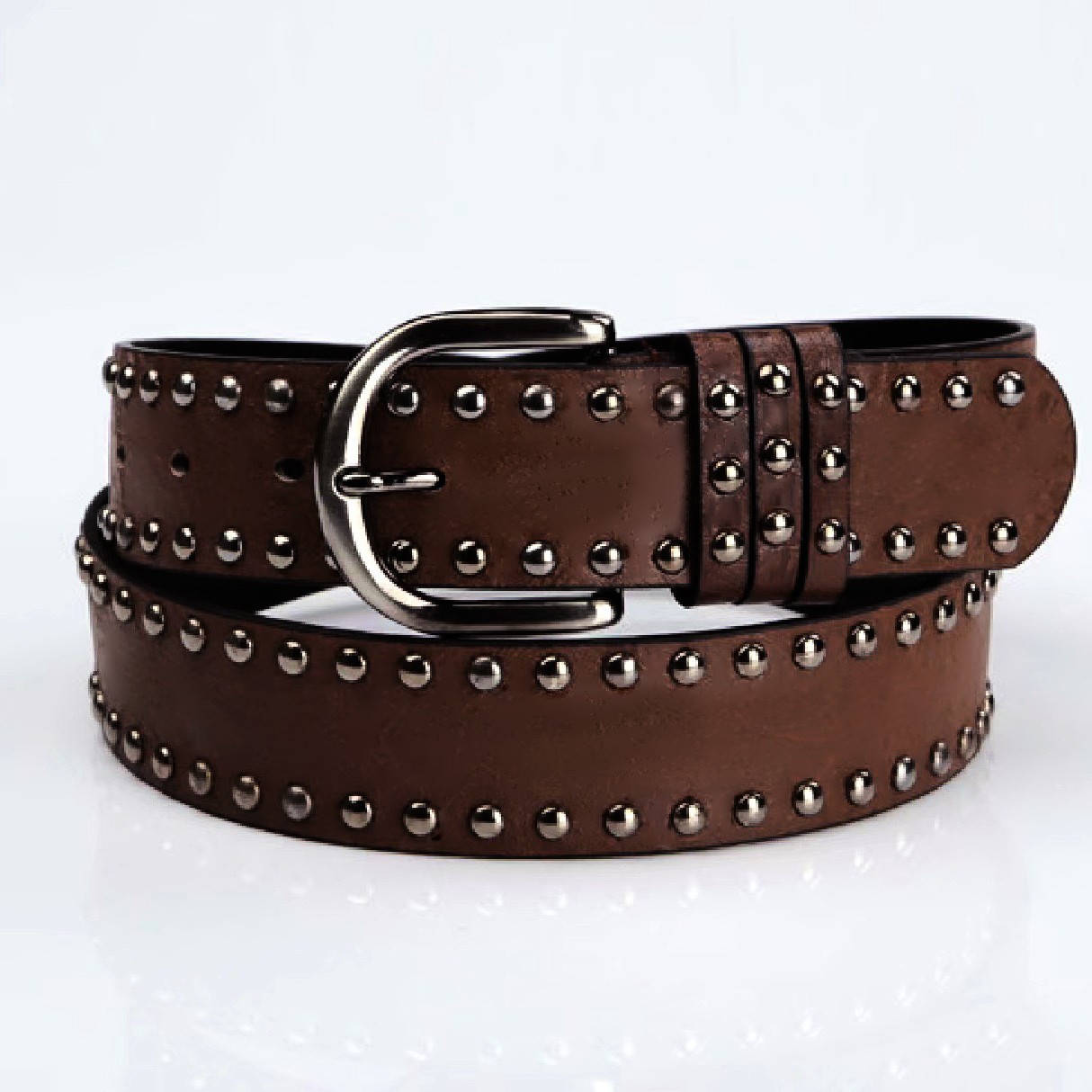 Ceinture pour femme, ceinture streetwear tendance avec design à rivets, parfaite pour les sorties quotidiennes et le shopping