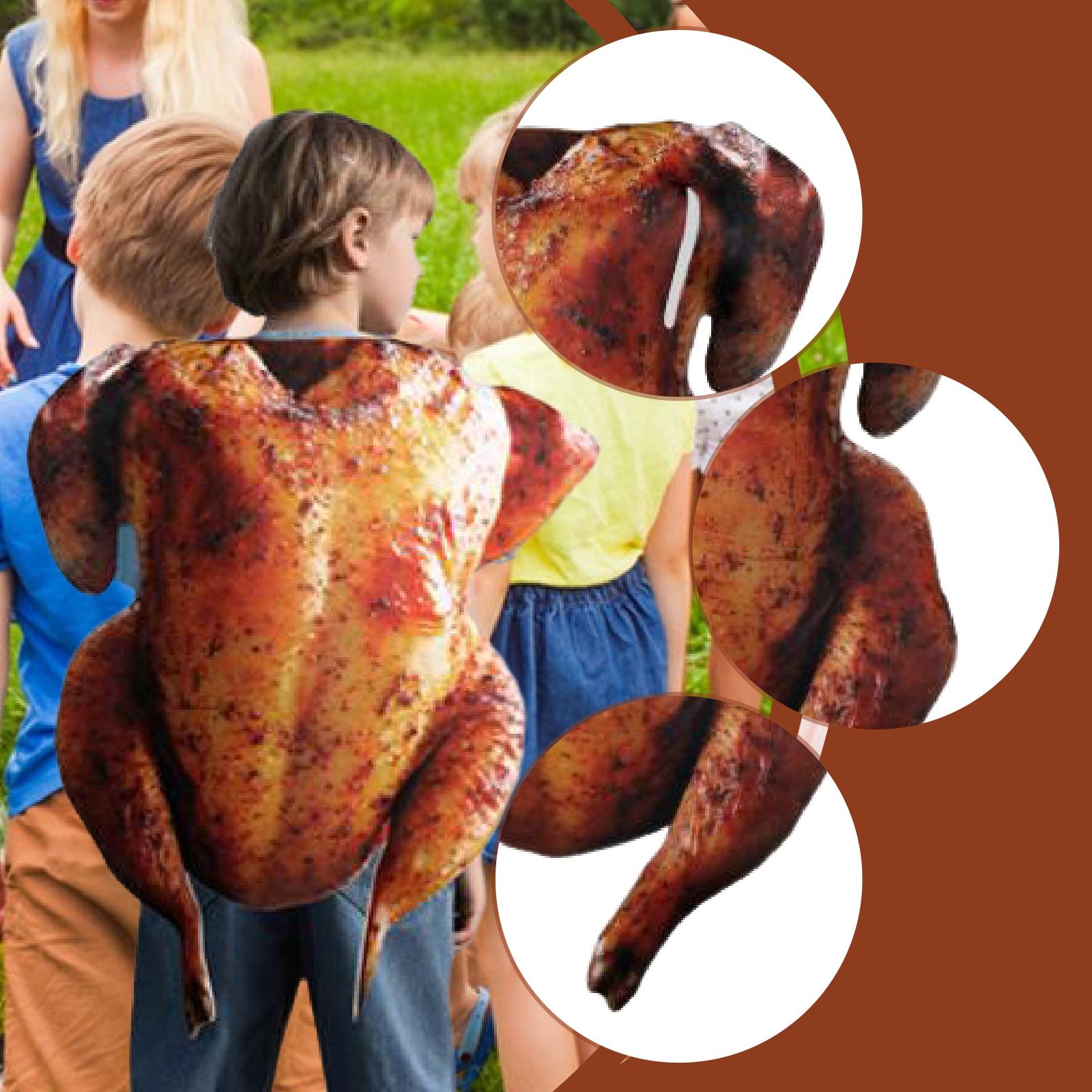 Costume de dinde rôtie d'Halloween, tenue de Thanksgiving pour déguisement d'Halloween