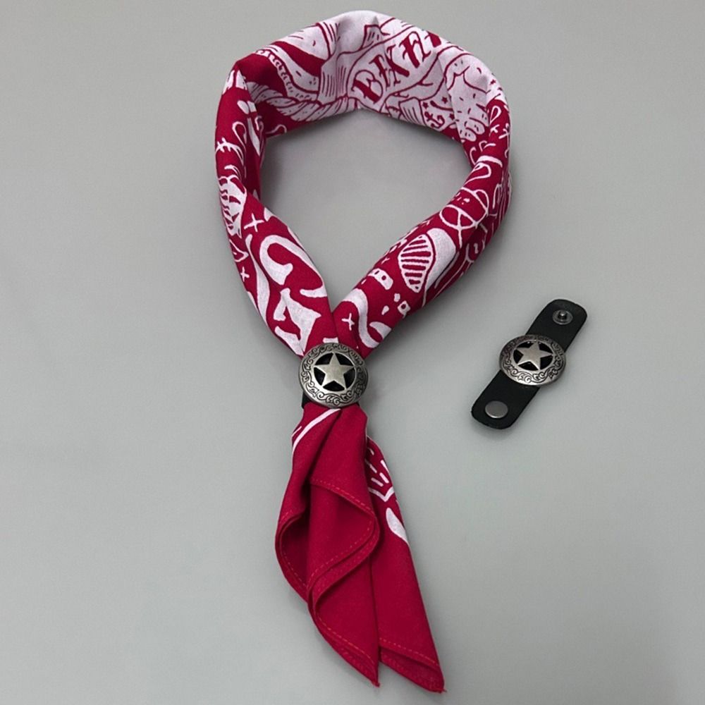 Mode surdimensionné Bandana écharpe Style occidental avec boucle florale Hip Hop foulard coton carré foulards chapeaux