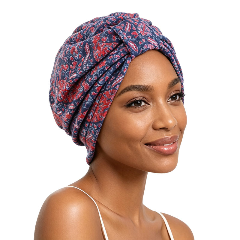 Bonnet imprimé pour femme, accessoires capillaires hijab musulman, bonnet en satin, bonnet chimio, bonnet pour usage domestique