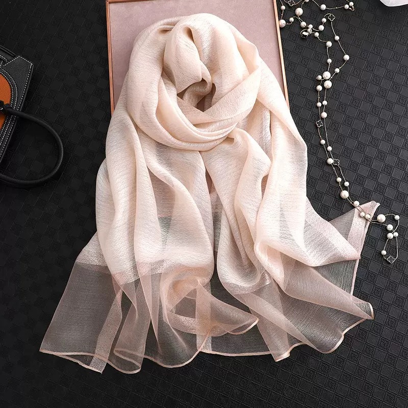 Foulards élégants pour femmes, châles et enveloppes légers en soie pour robes de soirée et de mariage