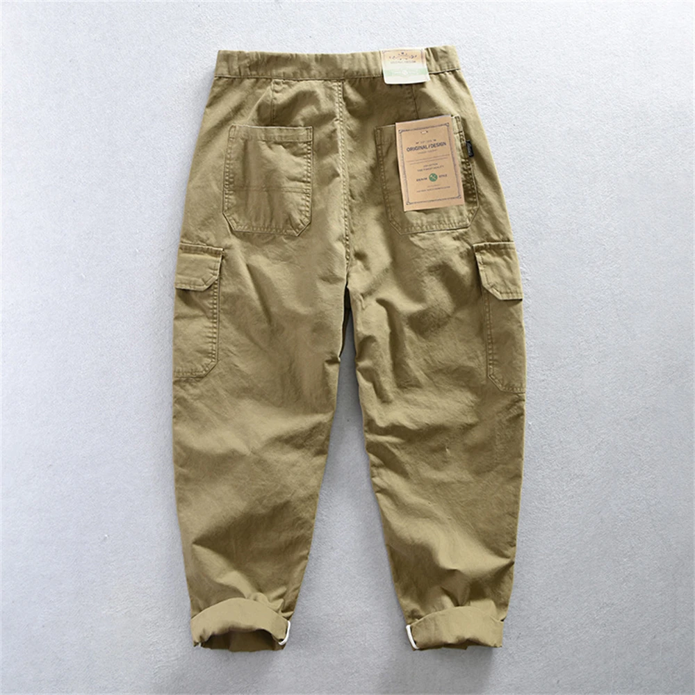 Pantalon cargo de printemps, nouveau pantalon décontracté en coton de haute qualité pour hommes, pantalon d'automne, pantalon de travail pour hommes, vêtements de mode masculine, pantalon pour hommes