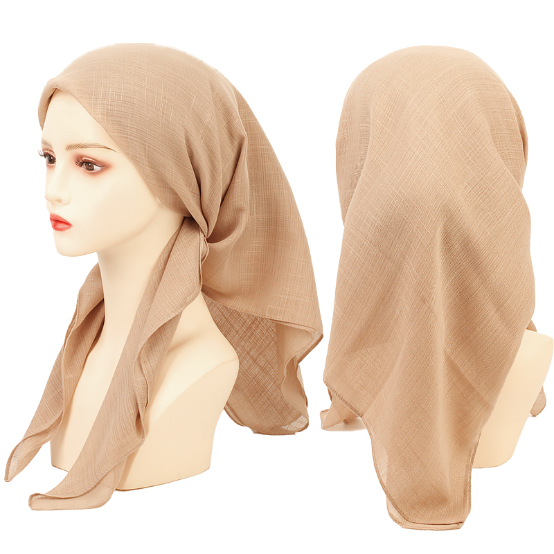Geebro nouvelle mode femmes couleur unie Foulard Foulard Snood Foulard femme Foulard châle foulards rétro tête cou soie