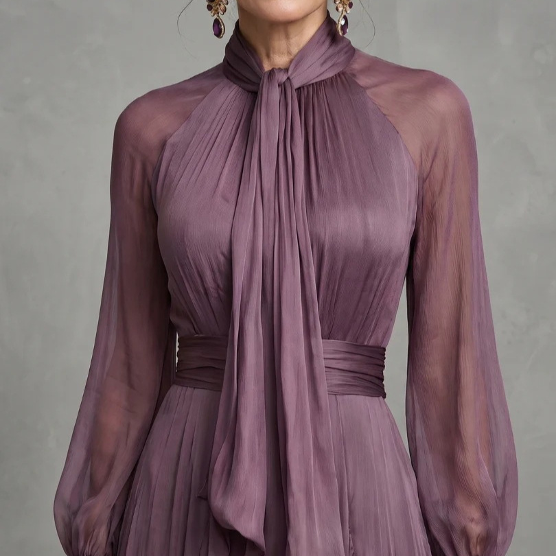 Robe longue chic 2026 violette à volants, manches longues, coupe ajustée, robe de soirée tendance Y2K, grande jupe évasée, robe de fête maxi, Vestidos