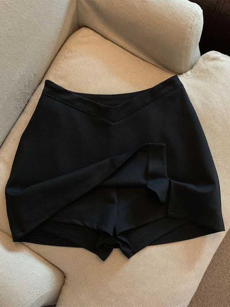 MMobTemperament-Mini jupes taille haute pour femmes, Streetwear chic, Simple, Slim, Sexy, Populaire, Hotsweet, All-Match, Loisirs, Printemps
