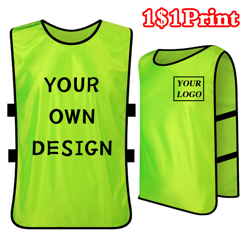 Débardeur de sport avec Logo imprimé personnalisé, jeux de sport pour enfants et adultes, Football, basket-ball, activité de travail, broderie supérieure