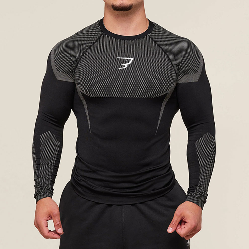 T-shirts pour hommes, t-shirts de course en plein air, hauts de sport pour la gym, vêtements de fitness respirants à séchage rapide, t-shirts d'entraînement ajustés