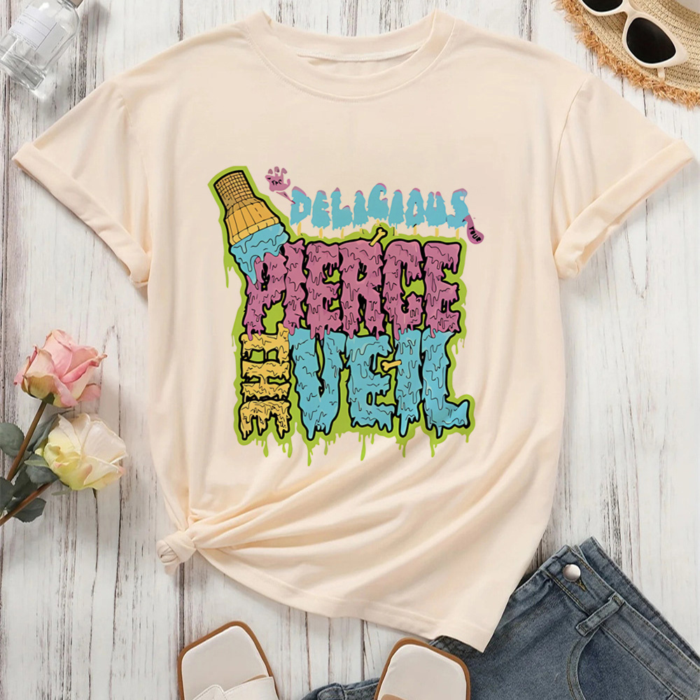 T-shirt Pierce the Veil pour femme, tendance pastel, style Y2k, esthétique classique, confortable, numérique, respirant, tendance des années 2000