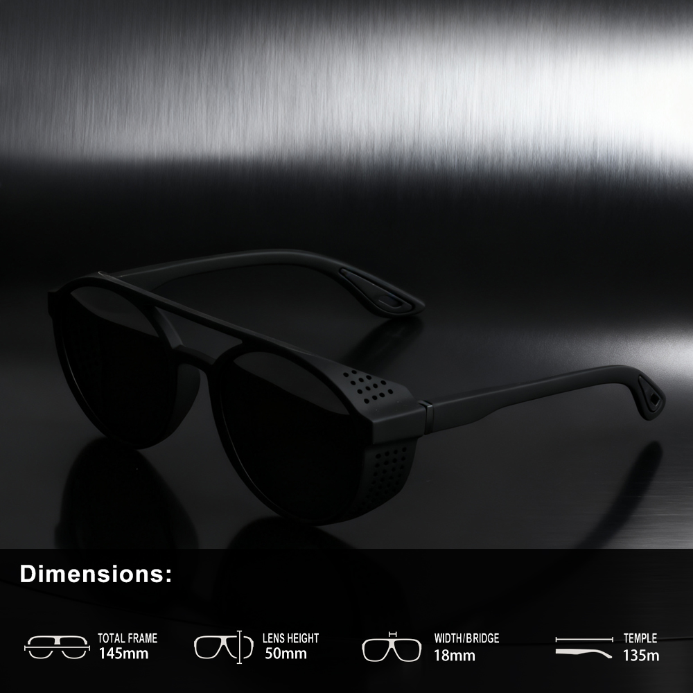 Lunettes de soleil polarisées rondes, lunettes de soleil de sport pour la course à pied, la pêche, la conduite, pour hommes et femmes