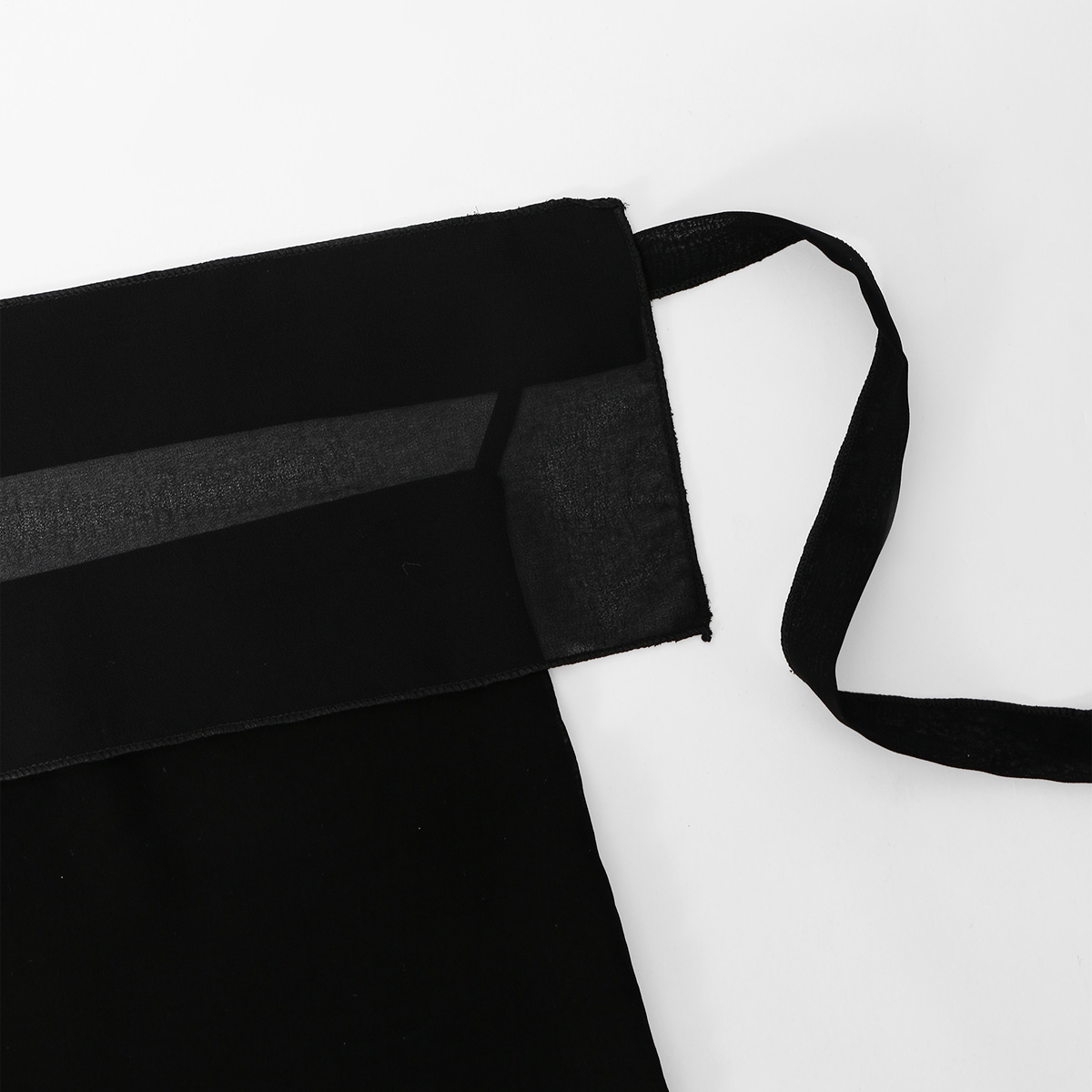 Nouveau Voile Instantané en Chiffon à Bretelles pour Femme Musulmane, Respirant, avec Pompons, Protection Solaire d'Été, Couvre-chef pour l'Aïd, Noir