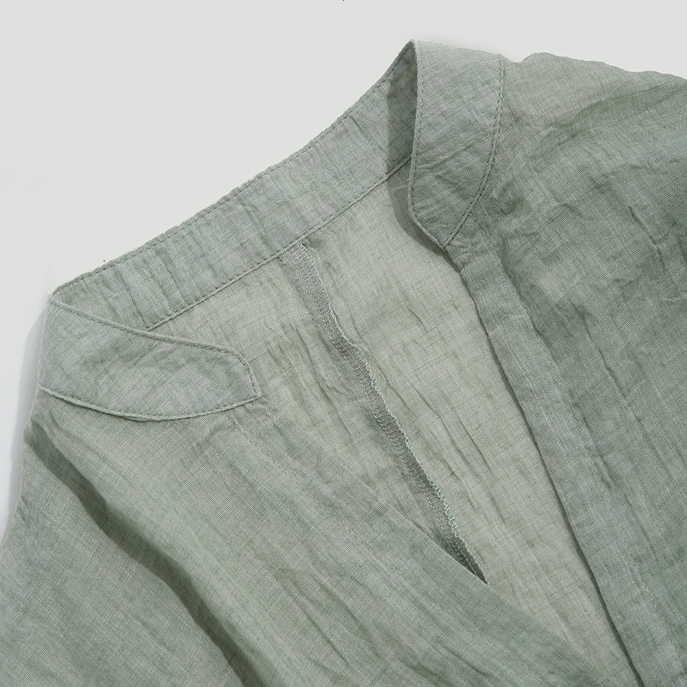 Chemise en coton et lin à manches longues pour hommes, chemises sociales décontractées, chemisiers formels, monochromatique, chemise normale, mode, vêtements pour hommes