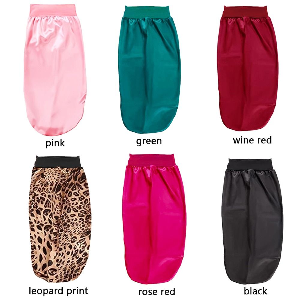 Accessoires en satin, bonnet de sommeil long avec bandeau à nouer, soins capillaires, chapeau de nuit, enveloppe de bord, écharpe pour cheveux tressés bouclés