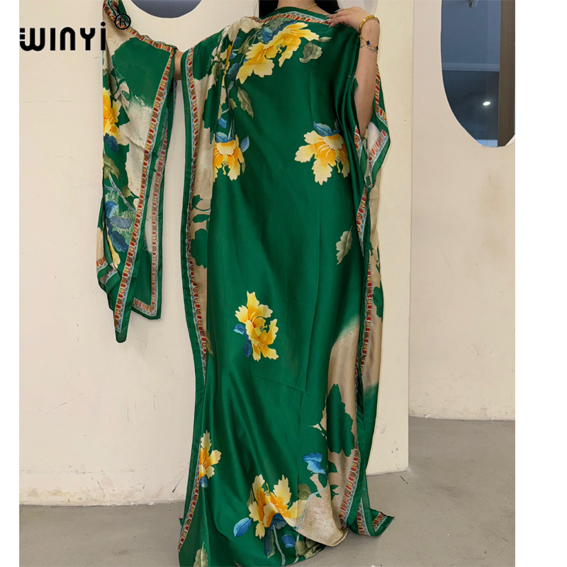WINYI robe traditionnelle africaine musulmane pour femme abaya dubaï caftan de luxe robe de soirée élégante robe Maxi longueur couvertures de plage