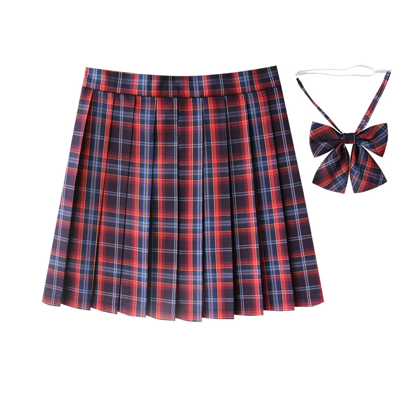 XS-5XL Plaid femmes jupe plissée nœud papillon été taille haute Preppy filles danse Mini jupe mignon une ligne Harajuku Sexy japon Faldas
