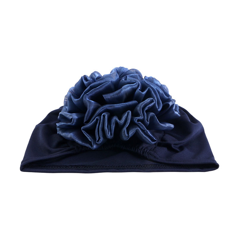 Hijabs pour femmes musulmanes, chapeau à grandes fleurs, écharpe de sauna de style ethnique, bandeau de sauna, bonnet à la mode, accessoires pour cheveux, 2 pièces