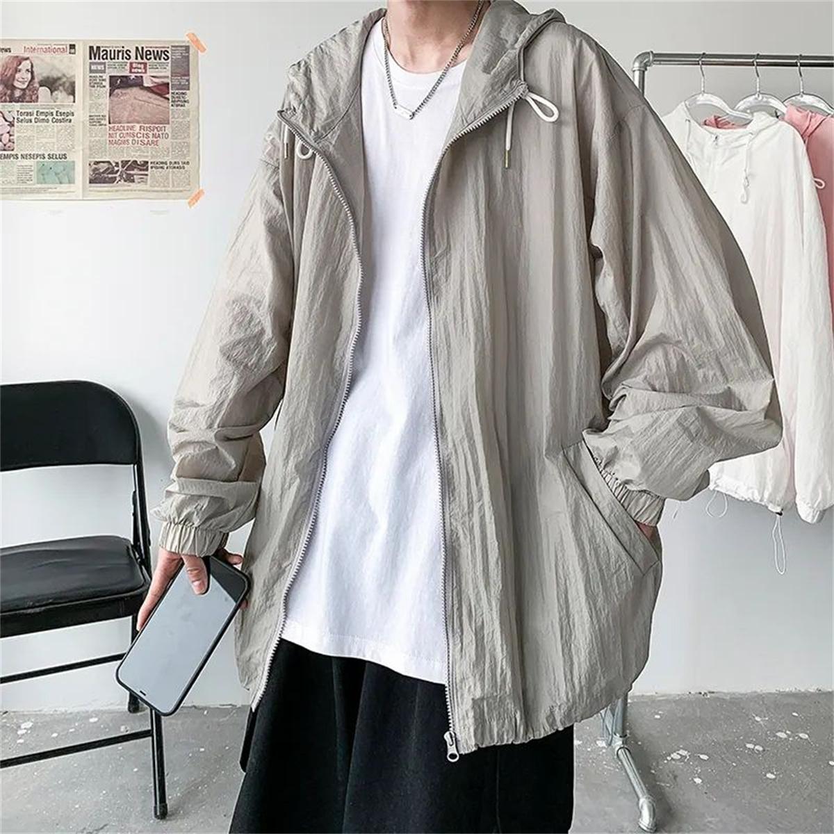 Nouvelle Collection Homme : Vêtements Modestes Légers et Respirants pour l'Été – Coupe Ample, Protection Solaire, Idéal pour l'Extérieur et le Bureau