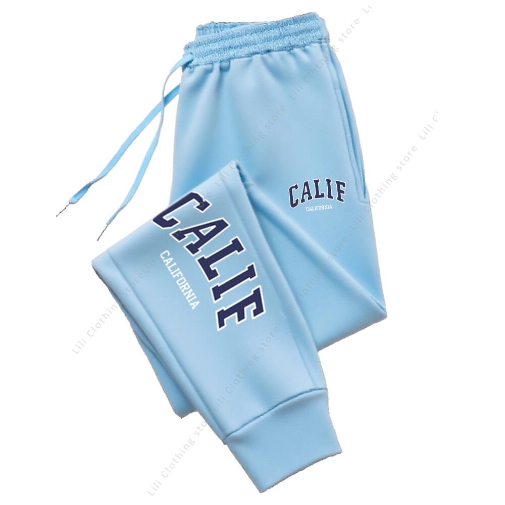 Pantalons pour femmes pantalons de haute qualité automne hiver CALIF lettre imprimer sport décontracté pantalons de survêtement en plein air course survêtement pantalon femme
