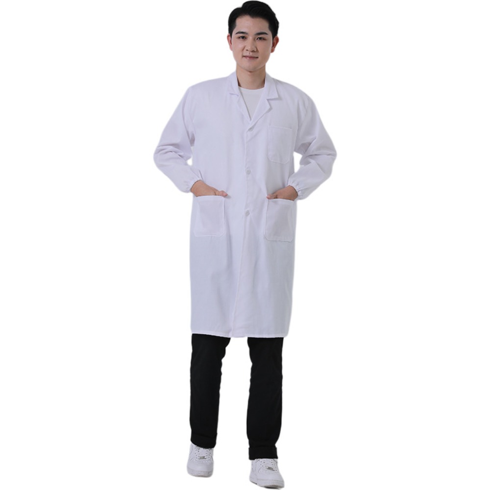 Manteau bleu manipulant des vêtements Protection du travail outillage usine Smock Smock manches longues vêtements anti-poussière