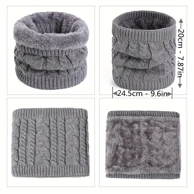 Écharpe Chauffante en Fibre de Polyester Tendance, Idéale comme Accessoire Confortable pour l'Hiver pour Hommes et Femmes par Temps Froid