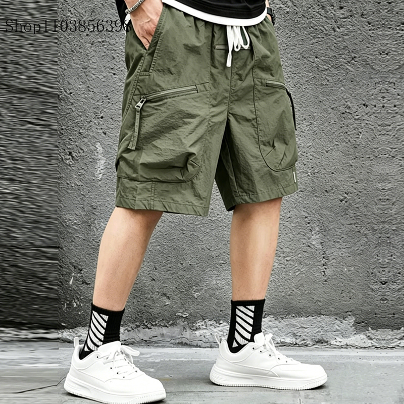 Shorts cargo pour hommes, extérieur, voyage, sport décontracté, shorts à grandes poches, tissus confortables pour hommes, shorts fins pour les sorties