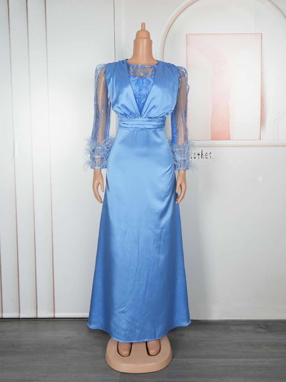 Robes de Soirée Élégantes pour Femmes, Robes Longues à Manches Longues, Vêtements Africains 2026, Robes de Mariage, Anniversaire, Bal de Promo, Soirée, Robes à Paillettes