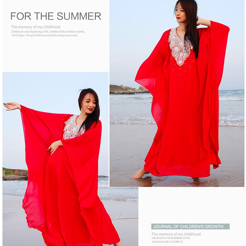 Costume de danse du ventre longue Robe performance danse orientale balançoire Tribal Khaleegy jupe nouveau pour les femmes vêtements de scène Robe de danse du ventre