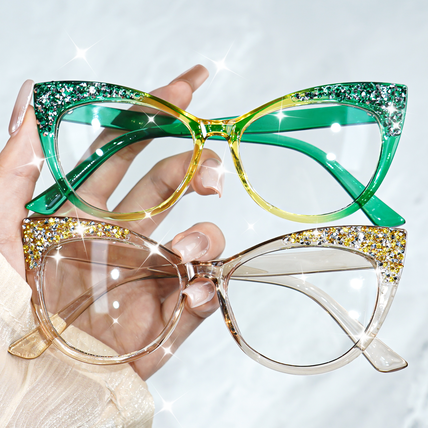 Lunettes œil de chat rétro chics pour femmes et hommes, monture complète, lunettes de mode, décoratives, usage quotidien
