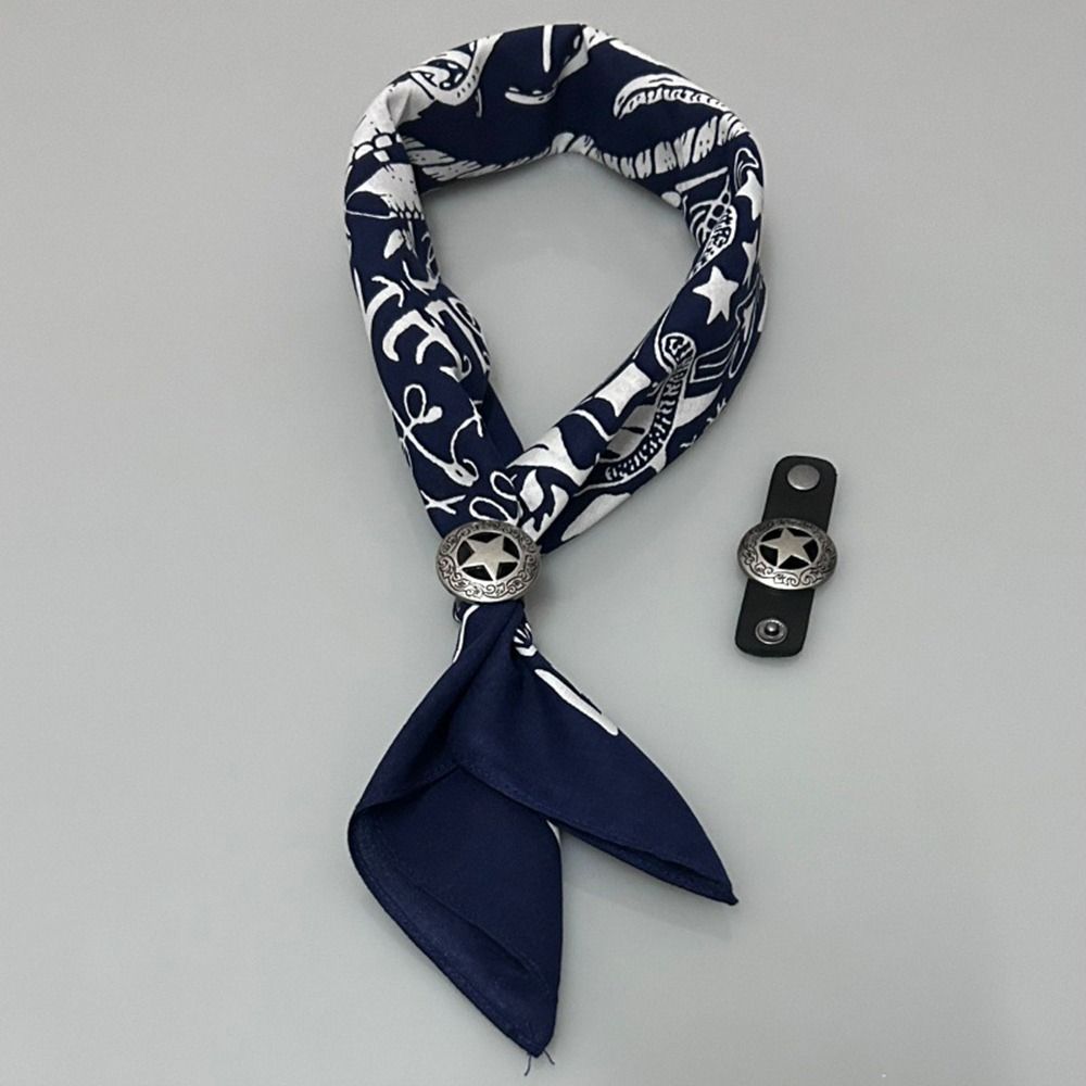 Mode surdimensionné Bandana écharpe Style occidental avec boucle florale Hip Hop foulard coton carré foulards chapeaux