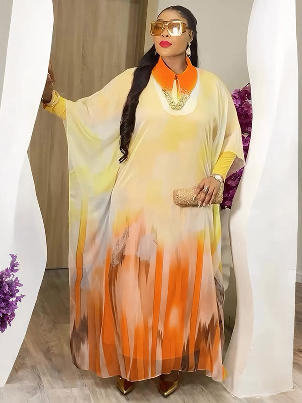 Robes en mousseline pour femmes, ensemble 2 pièces, vêtements imprimés Dashiki africain, longue robe, Kaftan Dubaï Turquie, Boubou ample, robes de soirée et de bal