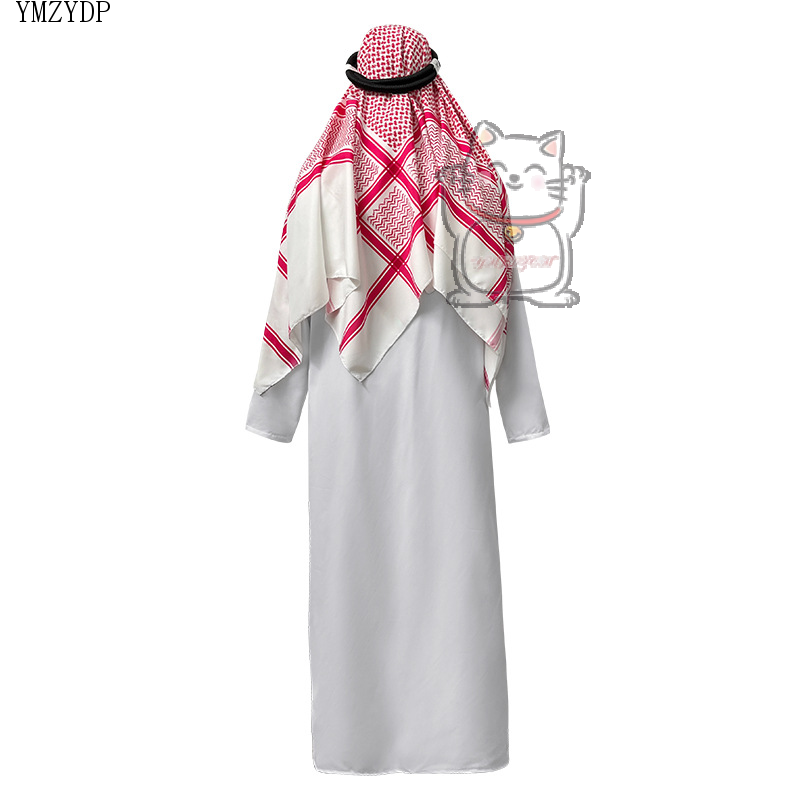 Nouveau Costume d'émirats arabes berger riche Prince arabe adulte jeu de rôle Fantasia Halloween carnaval Costume vente chaude