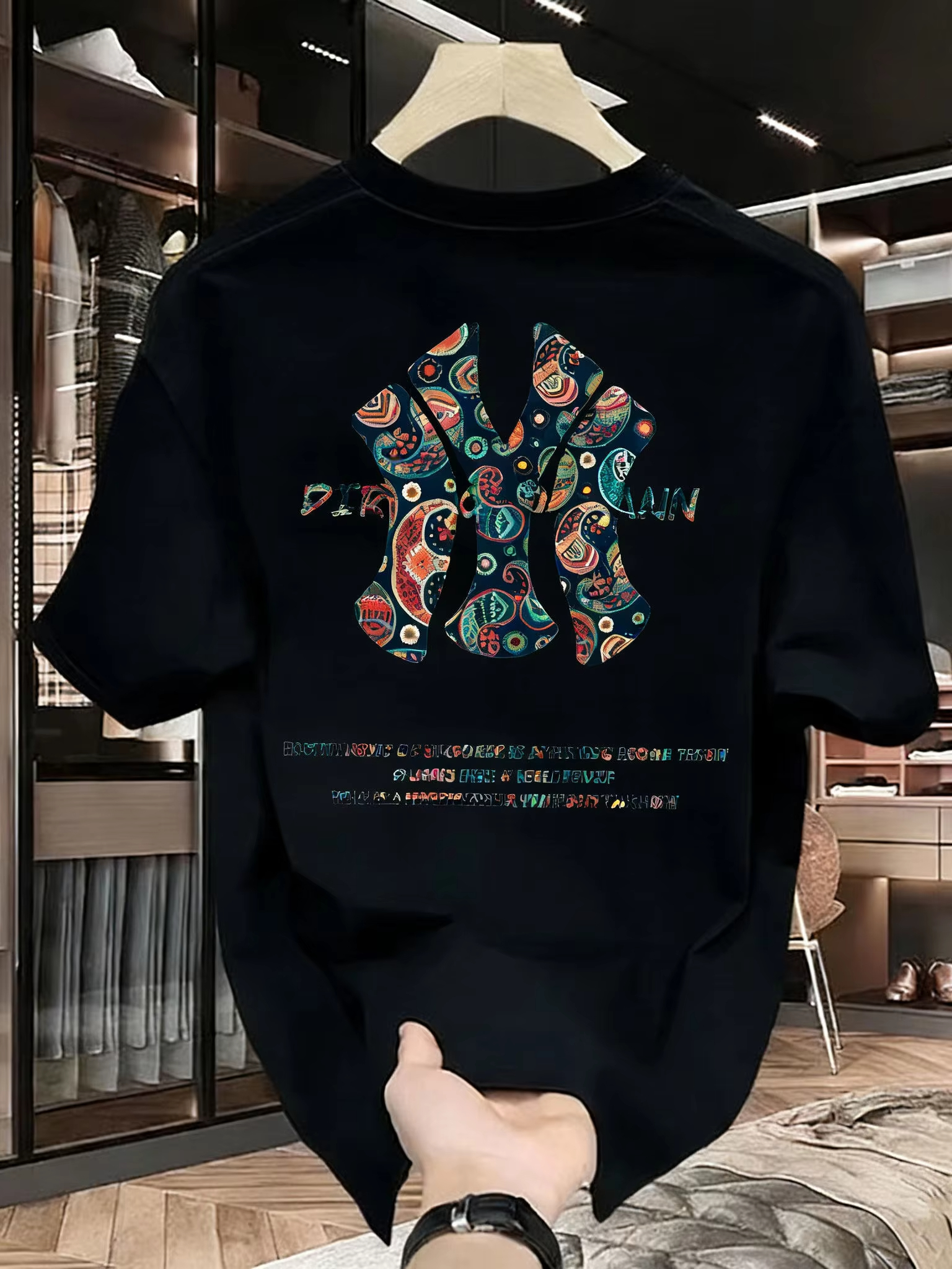 T-shirt imprimé d'été pour homme - T-shirt ample de haute qualité, décontracté, polyvalent et tendance