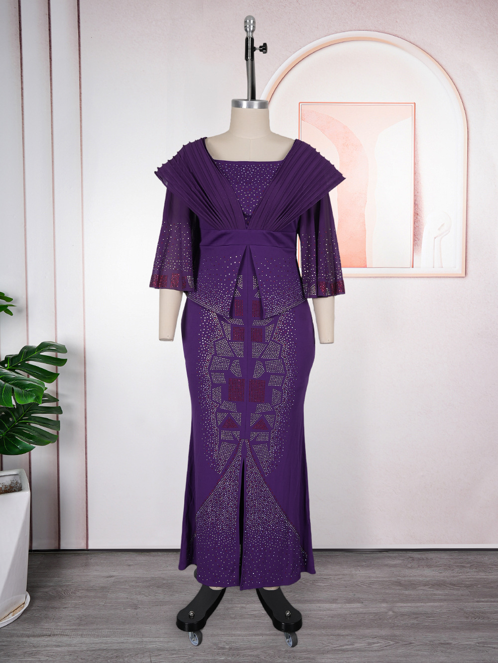 Robes de soirée de luxe pour femmes, longue robe de soirée sirène brillante, vêtements africains, robe de bal de mariage, robe longue de soirée, kaftan Dubaï