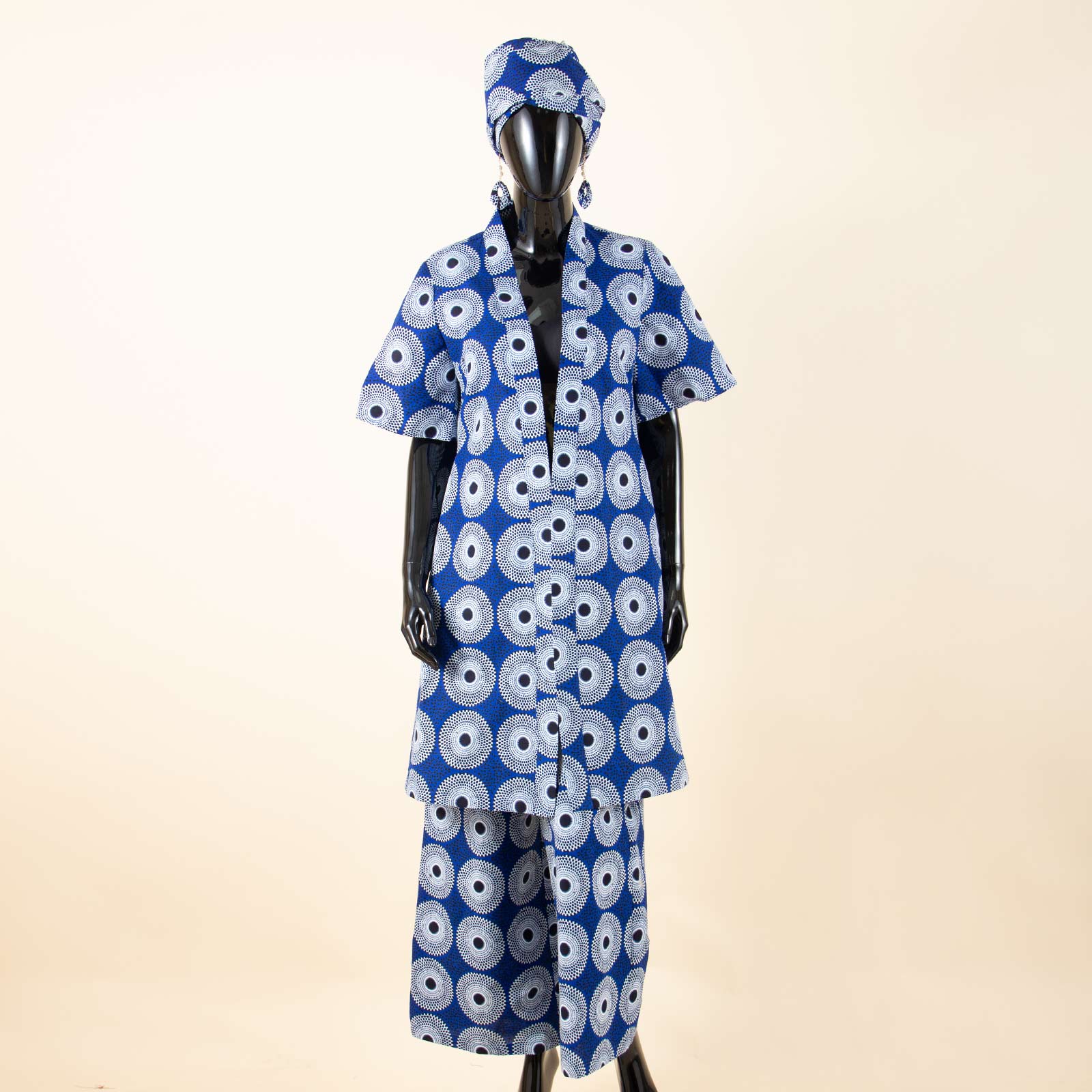 Ensemble veste et pantalon College traditionnels Ankara pour femmes, manteau africain pour femmes, tenue de bureau décontractée, tenue de fête, 2 pièces, 2526003