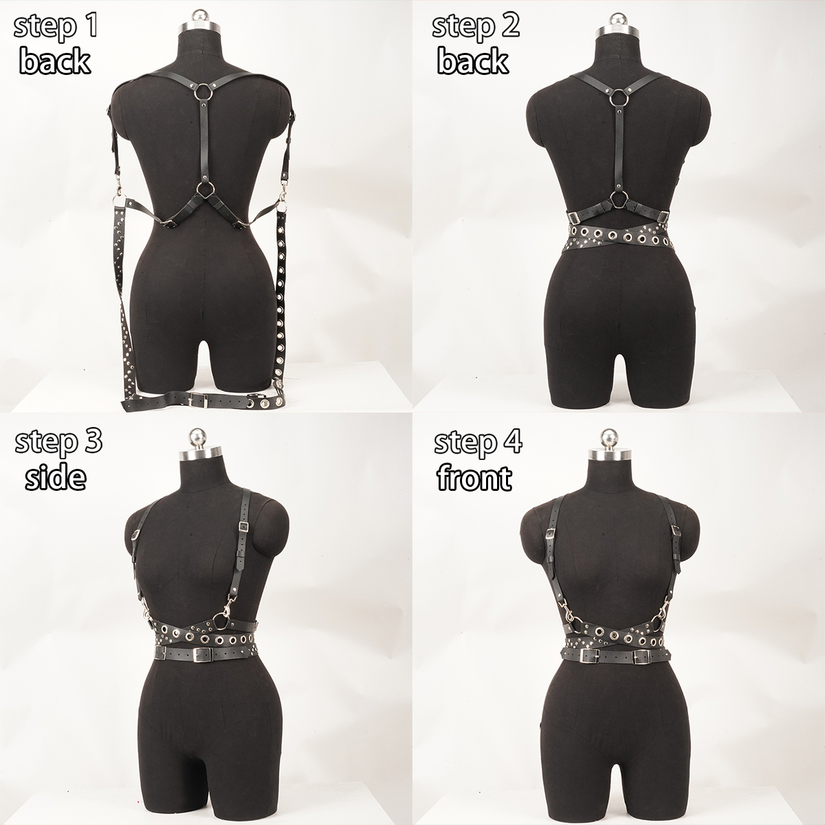 Ceinture Corsett en cuir pour femmes, Style de rue, Lingerie, harnais de poitrine, Punk Rock, accessoires gothiques, vêtements