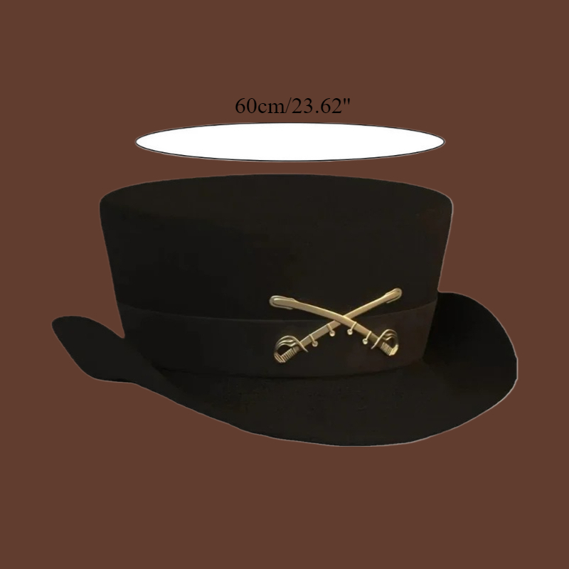 Chapeau Fedora occidental noir à bord court pour femmes et hommes, accessoires Photo, Fedora occidental pour hommes et femmes, vêtements unisexes