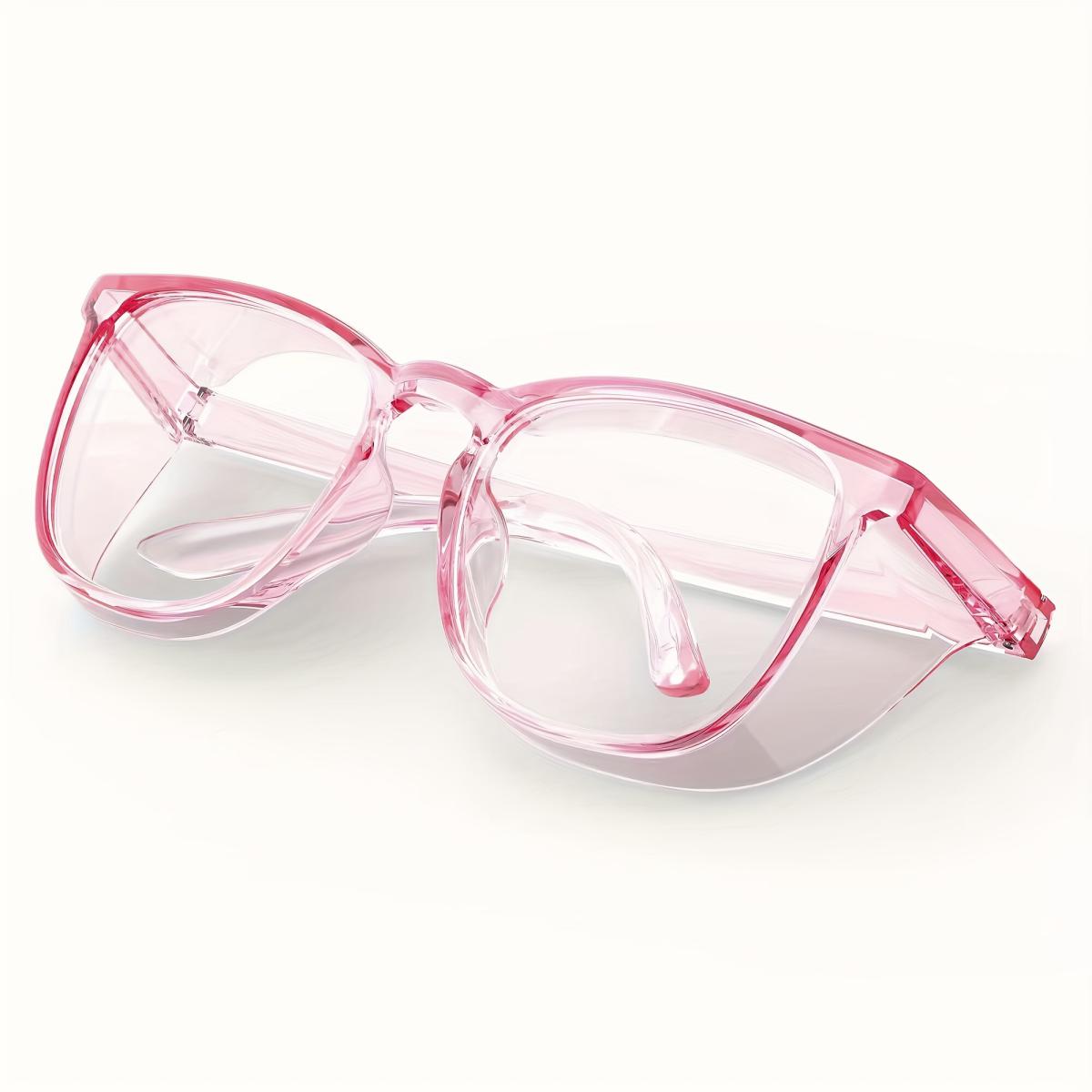 1 paire de lunettes de sécurité élégantes, transparentes, Anti-buée, anti-rayures, anti-bleu, accessoires pour hommes et femmes