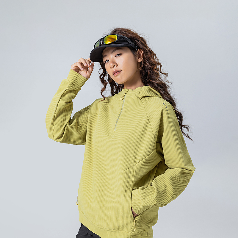 Sweat à capuche de sport d'extérieur unisexe, coupe ample et décontractée, à séchage rapide, à manches longues, pour couple
