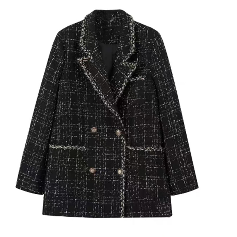 Femmes 2025 nouveau automne hiver Style coréen matelassé épaissi Tweed jolie pochette manteau artistique rétro Premium Trench Vintage