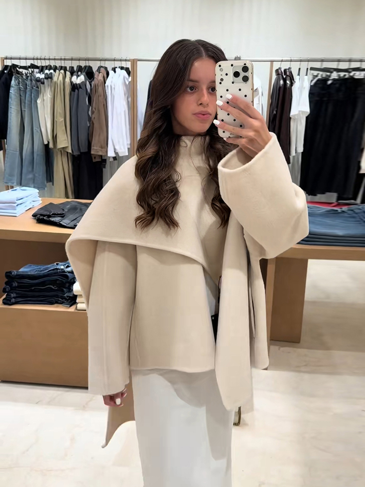 Vestes en cuir PU décontractées et ajustées pour femmes, manches longues, à lacets, à col à revers, courtes, effet peau de crocodile, manteau pour femme, vêtements d'extérieur pour femme automne 2026.