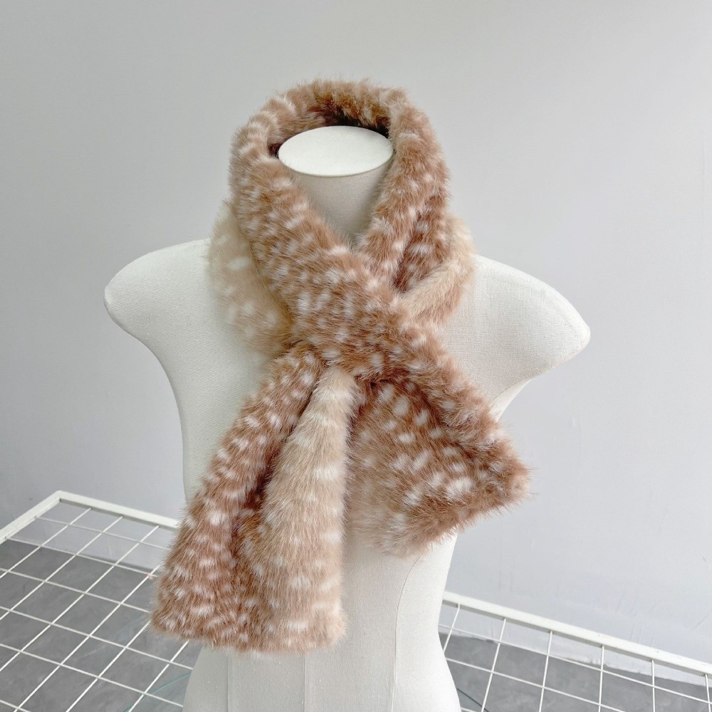 Écharpe chaude et mignonne motif élan, accessoires de déguisement anti-froid, cache-oreilles, bandeau épaissi, automne-hiver