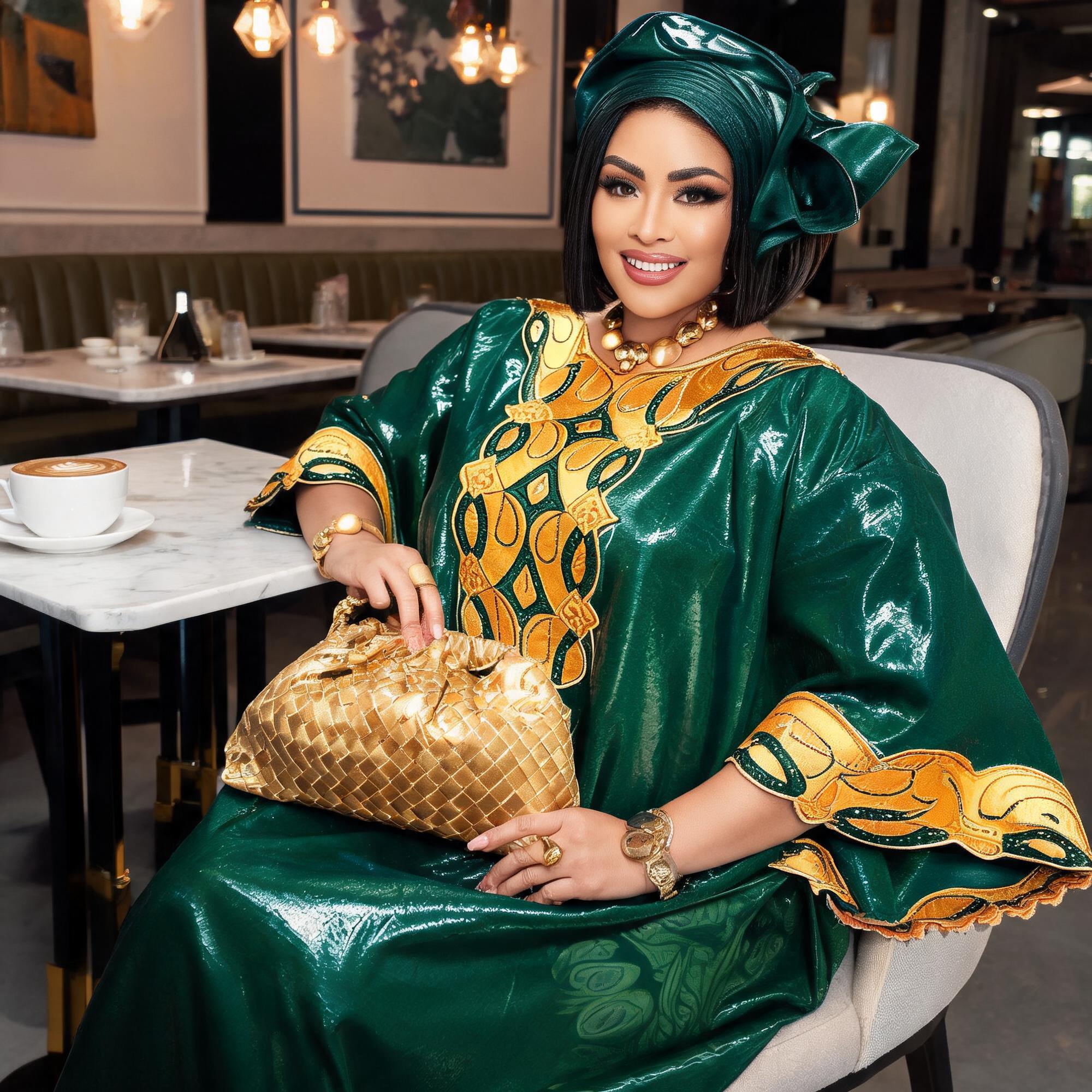Robes africaines pour femmes grande taille, robe longue avec écharpe, design brodé Bazin Riche
