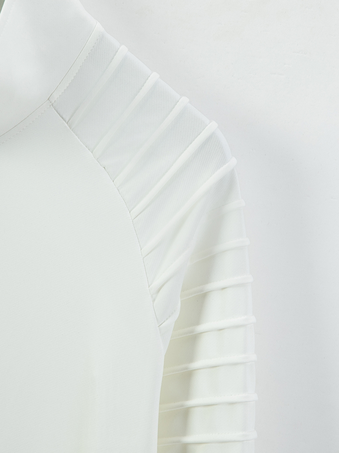 Veste homme avec fermeture éclair sur le devant, manches plissées, col montant décontracté, manches longues, adaptée aux hauts d'automne et d'hiver