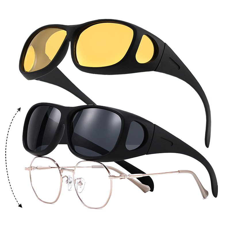 Lunettes de soleil Anti-éblouissement pour hommes et femmes, verres polarisés, Protection UV400, pour la conduite, le Sport, Vision nocturne HD, 100%