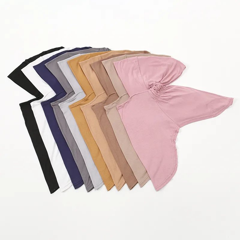 Nouveau musulman sous-écharpe intérieur Hijab casquette musulman foulard intérieur Hijab casquettes islamique sous-écharpe Ninja Hijab écharpe chapeau casquette os Bonnet