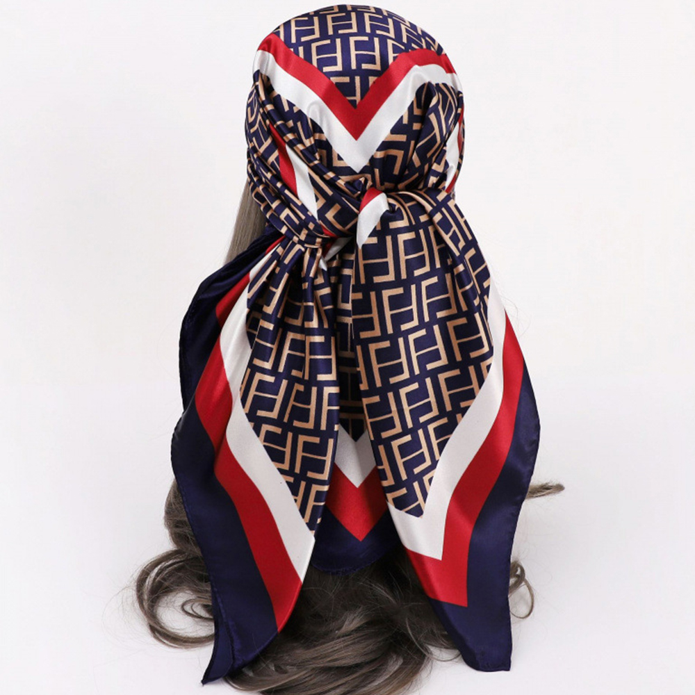 Écharpe carrée en soie de 90 cm pour femme, nouvelle collection printemps-été, style coréen haut de gamme, accessoire polyvalent et léger