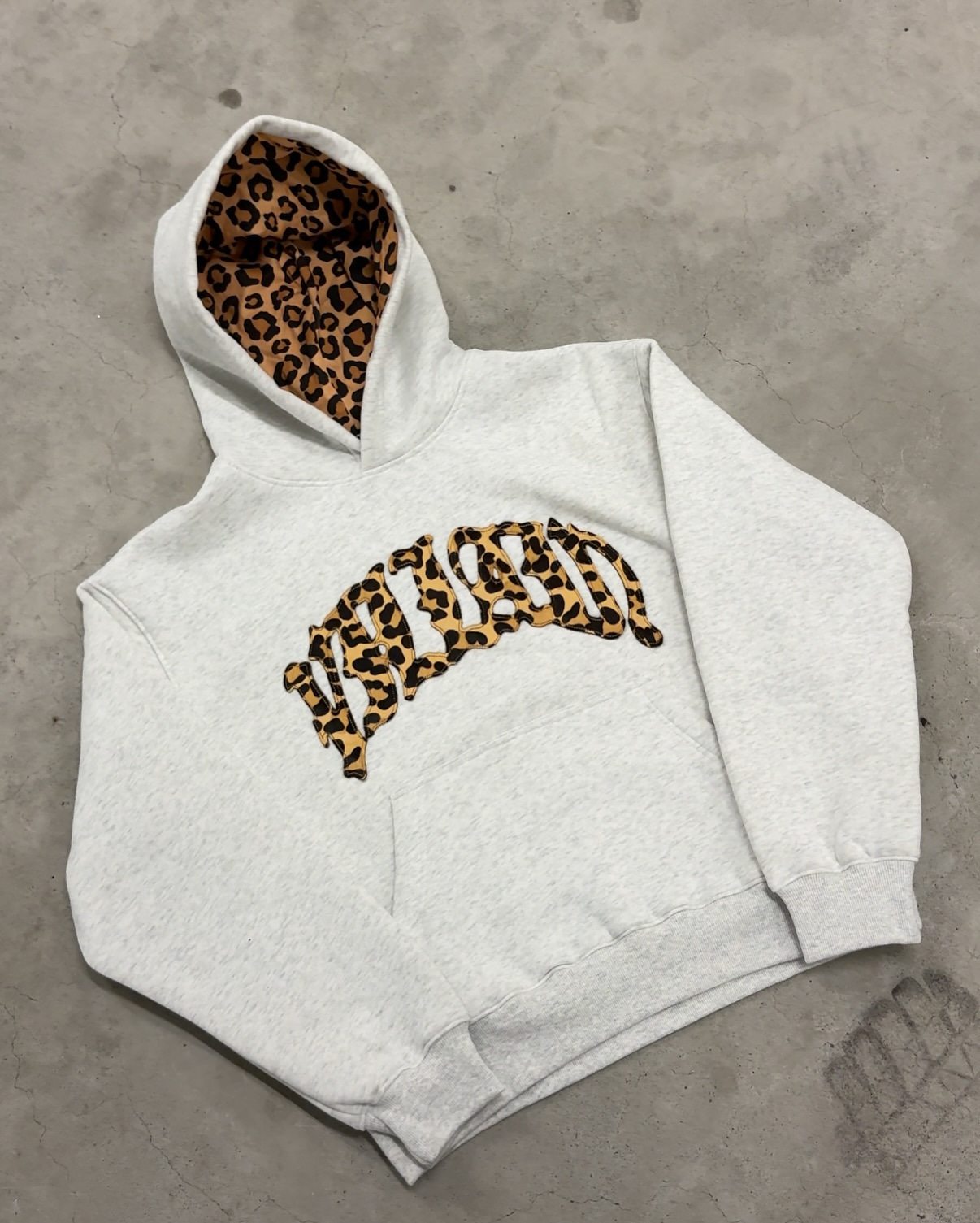 Sweat à capuche pour hommes, hip-hop américain, imprimé léopard, lettres brodées, rétro, Harajuku, costume de sport de rue, sweat-shirt décontracté à la mode