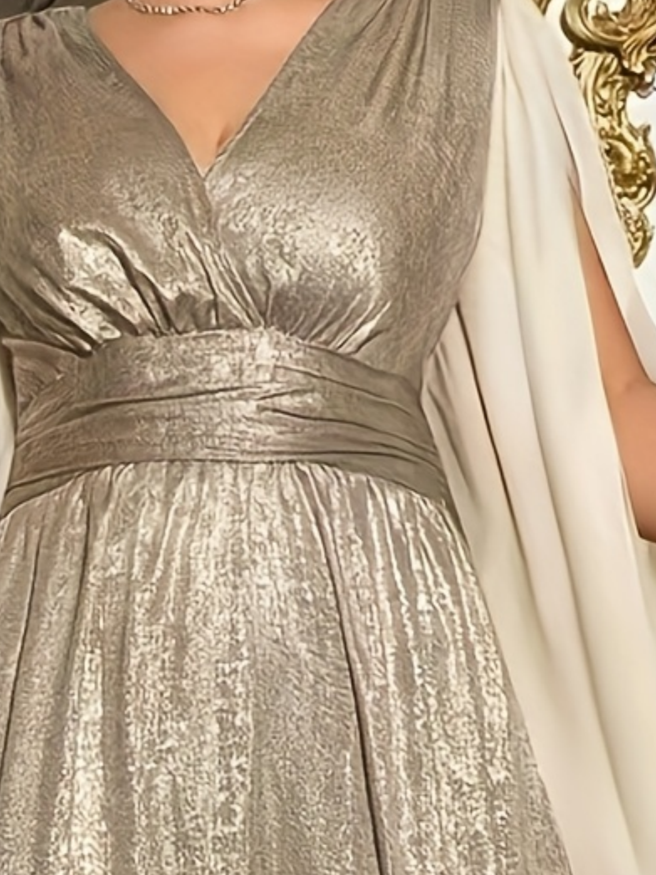 Robe élégante grande taille pour les fêtes - Convient comme robe de soirée - Design élégant et généreux