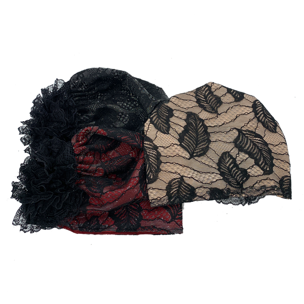 Casquette turban brodée pour femme, couvre-chef respirant, bonnet musulman, sous écharpe, chapeaux de chimio contre le cancer, été