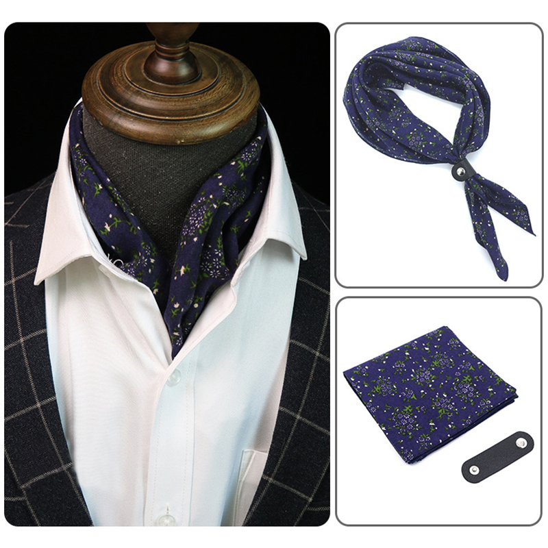 Petite écharpe carrée pour hommes, serviette d'affaires décontractée, en coton jacquard à la mode, tissage, tour de cou avec chemise, 60x60 cm, nouveauté 2022